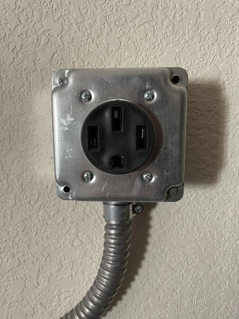 NEMA 14-50 outlet installed for Electrical Panel Upgrade in Imlay
